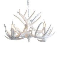 2-Layered Antler Resin Chandelier Rustic 3/6/8 Lights Fixture - Rebooters