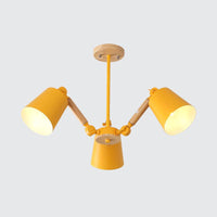 Bedroom Chandelier for Girls Macaron Wood Ceiling Light - Rebooters