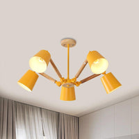 Bedroom Chandelier for Girls Macaron Wood Ceiling Light - Rebooters