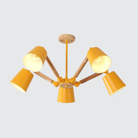 Bedroom Chandelier for Girls Macaron Wood Ceiling Light - Rebooters