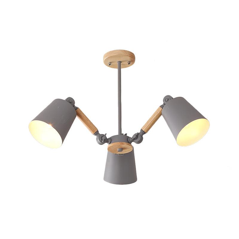 Bedroom Chandelier for Girls Macaron Wood Ceiling Light - Rebooters