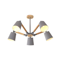 Bedroom Chandelier for Girls Macaron Wood Ceiling Light - Rebooters