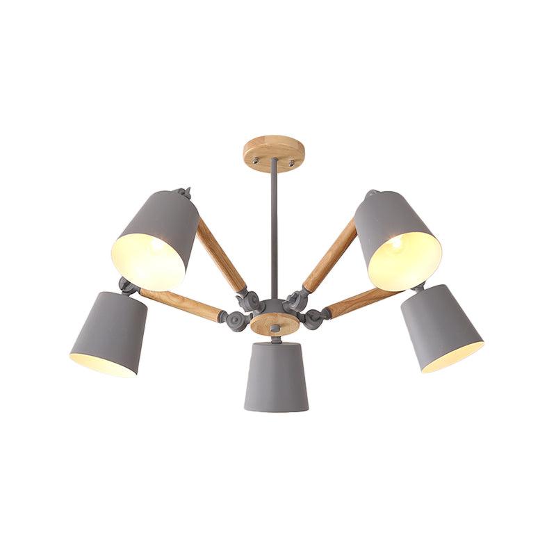 Bedroom Chandelier for Girls Macaron Wood Ceiling Light - Rebooters