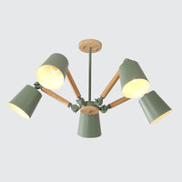 Bedroom Chandelier for Girls Macaron Wood Ceiling Light - Rebooters