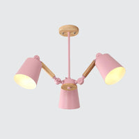Bedroom Chandelier for Girls Macaron Wood Ceiling Light - Rebooters