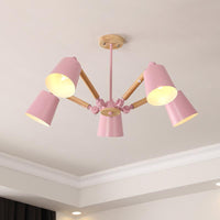 Bedroom Chandelier for Girls Macaron Wood Ceiling Light - Rebooters