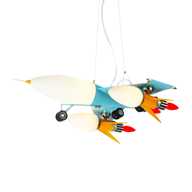 Blue Air Plane Pendant Light Cool Metal Suspension Light - Rebooters