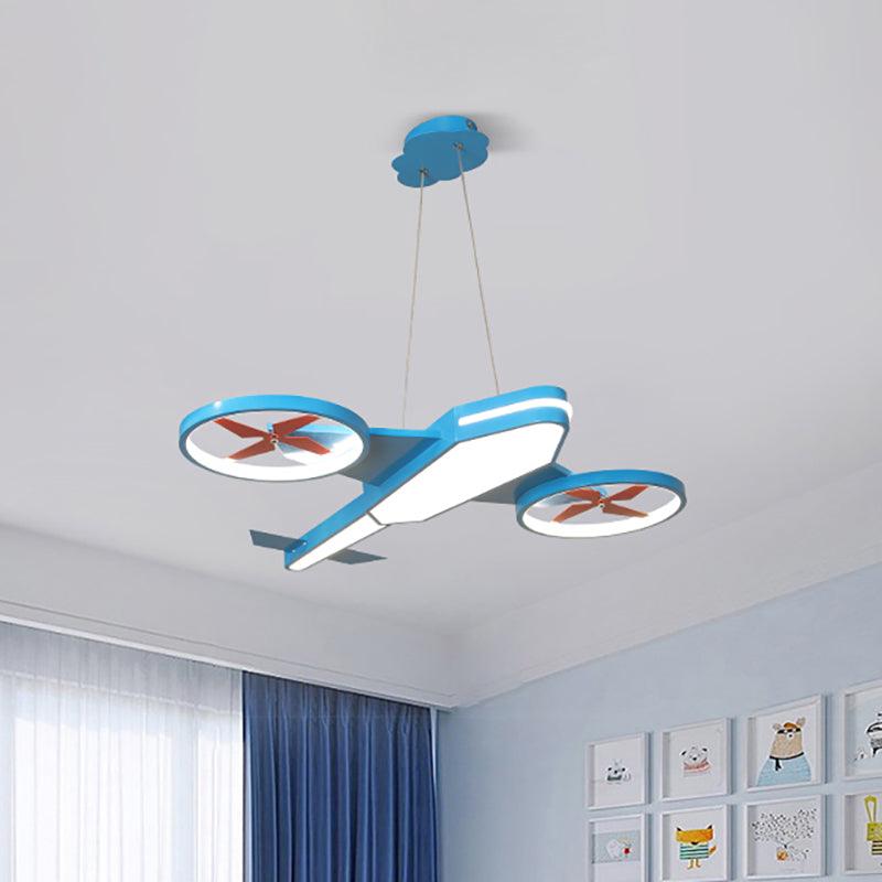Acrylic Slim Panel Plane Pendant Light for Kids Bedroom - Rebooters