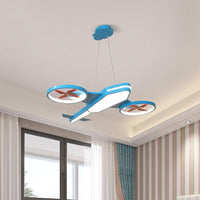 Acrylic Slim Panel Plane Pendant Light for Kids Bedroom - Rebooters