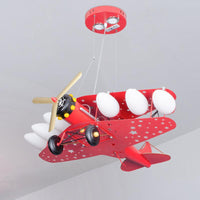 6 Bulbs Propeller Plane Suspension Light for Cloth Shop - Rebooters