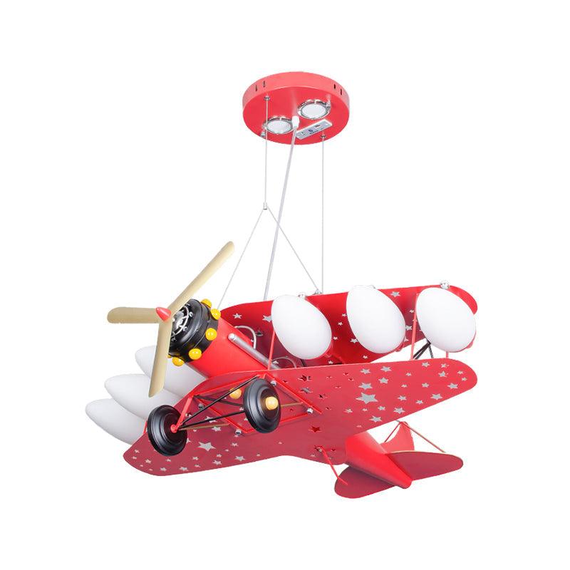 6 Bulbs Propeller Plane Suspension Light for Cloth Shop - Rebooters