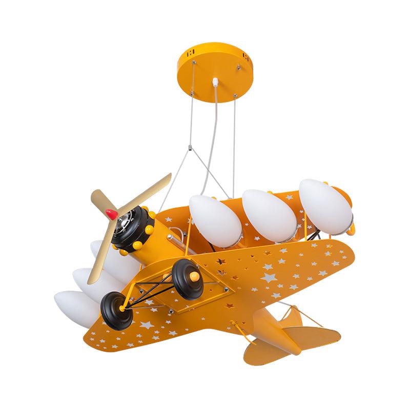 6 Bulbs Propeller Plane Suspension Light for Cloth Shop - Rebooters