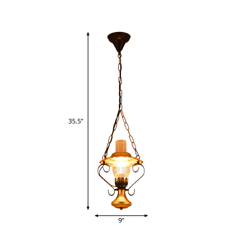 1/3 Lights Cluster Pendant Light with Lantern for Restaurant - Rebooters