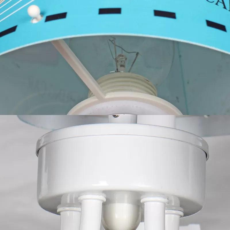 Metal Car Hanging Light Five Lights Chandelier Blue for Boys - Rebooters