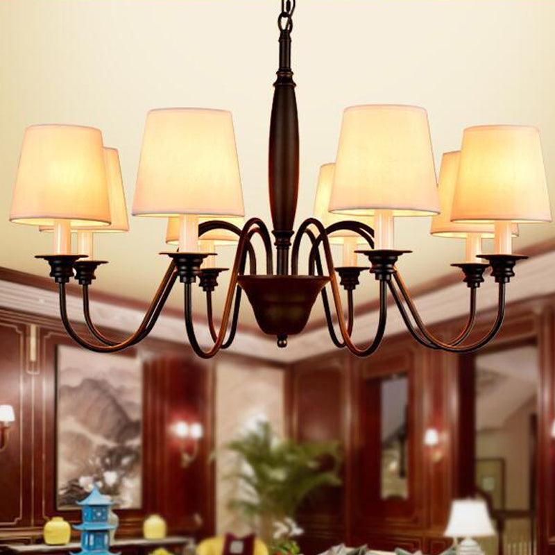 3/6/8 Lights Ceiling Light Minimalistic Fabric Chandelier - Rebooters