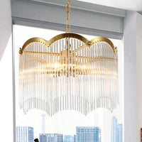 3/6 Heads Kitchen Hanging Chandelier Modern Gold Ceiling Lamp - Rebooters