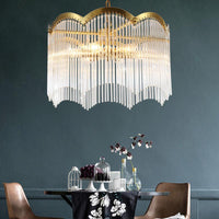 3/6 Heads Kitchen Hanging Chandelier Modern Gold Ceiling Lamp - Rebooters