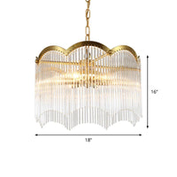 3/6 Heads Kitchen Hanging Chandelier Modern Gold Ceiling Lamp - Rebooters