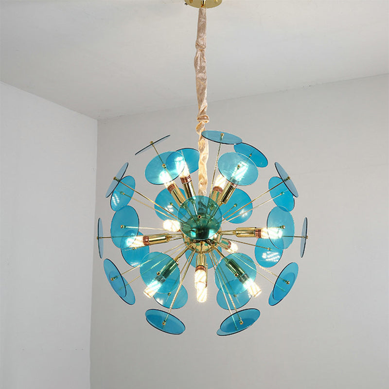 Sputnik Bedroom Ceiling Chandelier Metal 12-Bulb Modernist Light - Rebooters