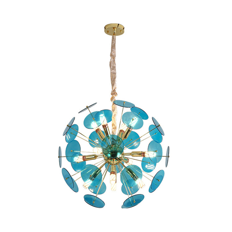 Sputnik Bedroom Ceiling Chandelier Metal 12-Bulb Modernist Light - Rebooters