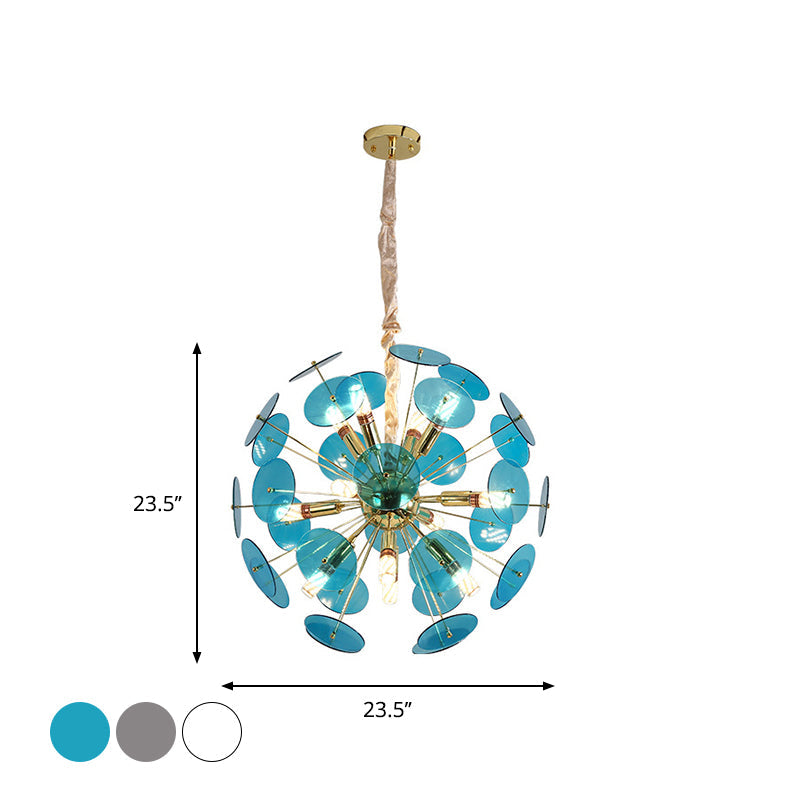 Sputnik Bedroom Ceiling Chandelier Metal 12-Bulb Modernist Light - Rebooters