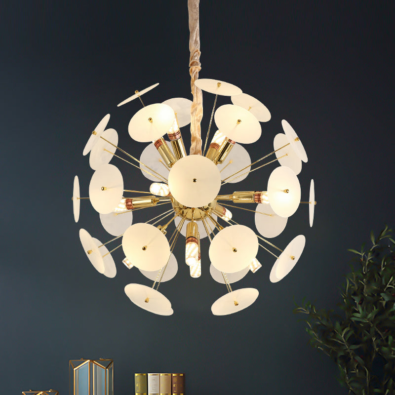 Sputnik Bedroom Ceiling Chandelier Metal 12-Bulb Modernist Light - Rebooters