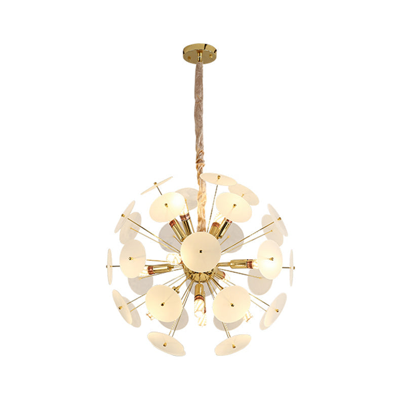 Sputnik Bedroom Ceiling Chandelier Metal 12-Bulb Modernist Light - Rebooters