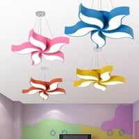 Bauhinia-Like Chandelier Light Macaroon Acrylic Yellow Fixture - Rebooters