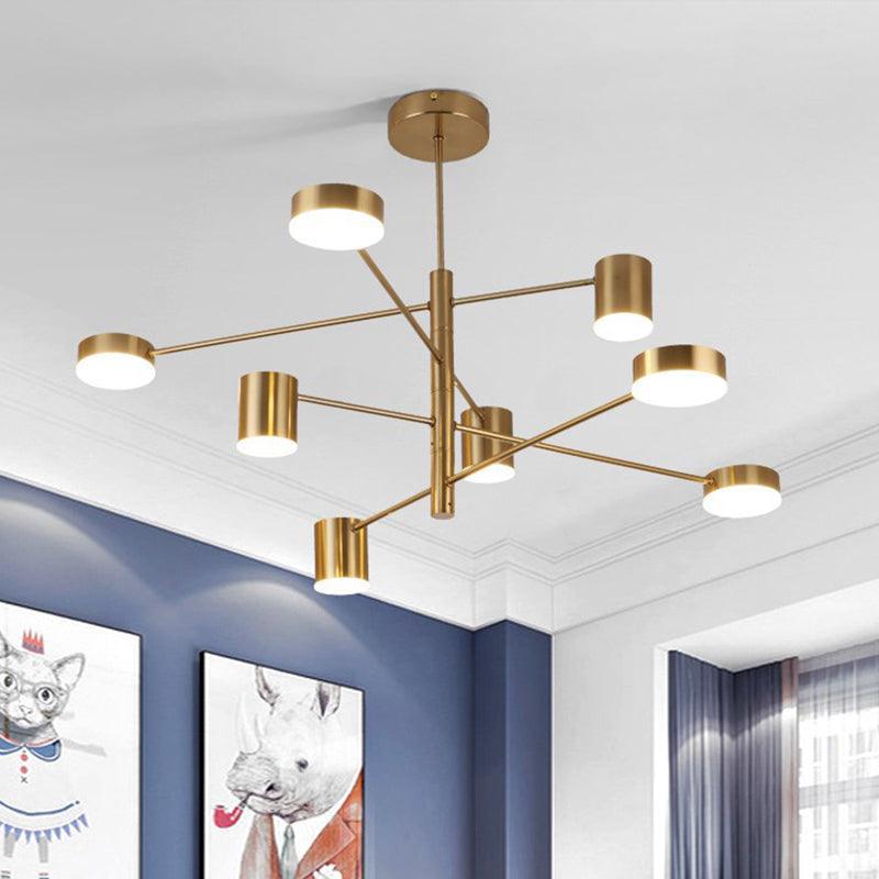 3/4 Tiered Chandelier Light Fixture Contemporary Metal Pendant - Rebooters