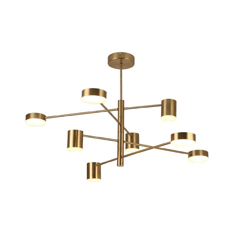 3/4 Tiered Chandelier Light Fixture Contemporary Metal Pendant - Rebooters