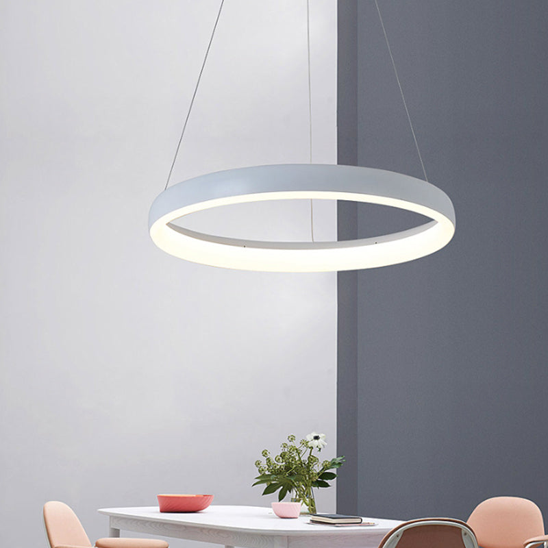 1/2/3-Layered Circle Chandelier Nordic Metallic LED Light - Rebooters