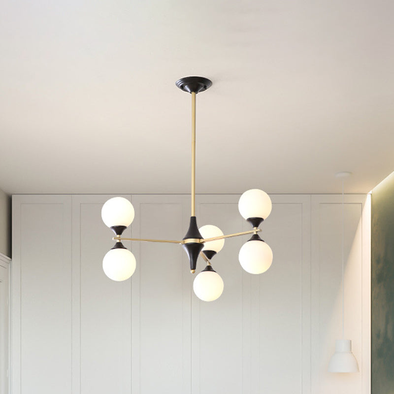 6/8/12 Heads Living Room Chandelier Black-Gold Light - Rebooters