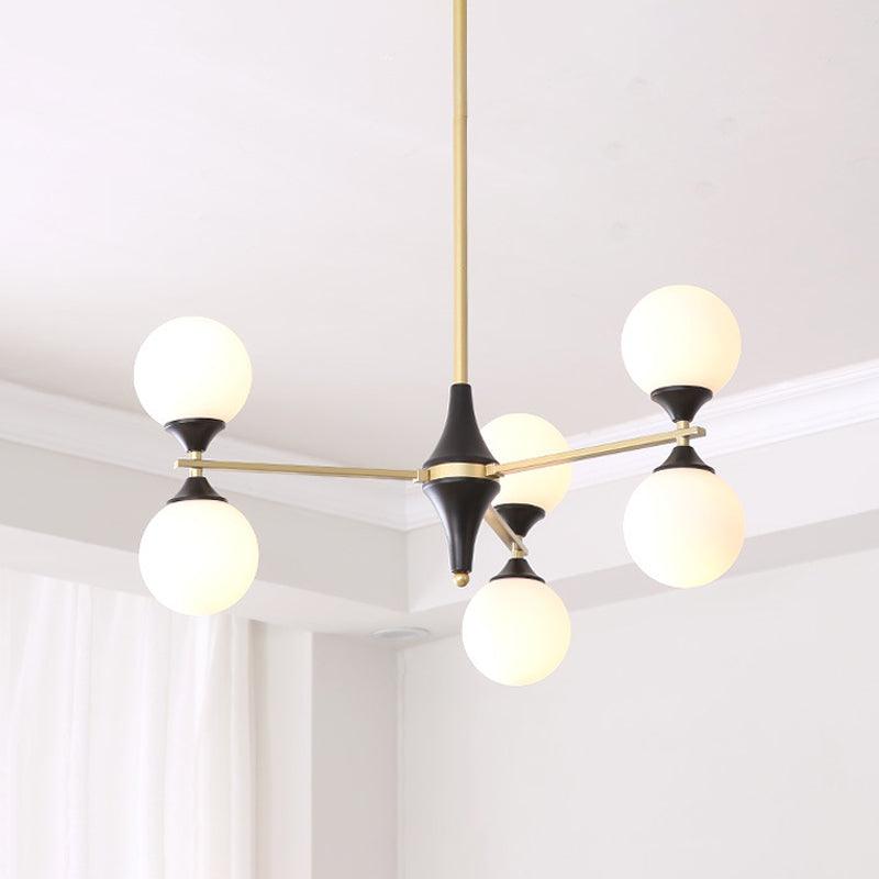 6/8/12 Heads Living Room Chandelier Black-Gold Light - Rebooters