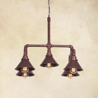 5-Light Chandelier Industrial Living Room Hanging Light - Rebooters