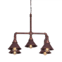 5-Light Chandelier Industrial Living Room Hanging Light - Rebooters