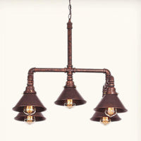 5-Light Chandelier Industrial Living Room Hanging Light - Rebooters