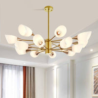 6/10/16 Bulbs Living Room Ceiling Pendant Chandelier Black Gold - Rebooters