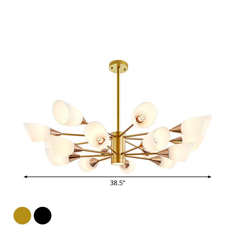 6/10/16 Bulbs Living Room Ceiling Pendant Chandelier Black Gold - Rebooters