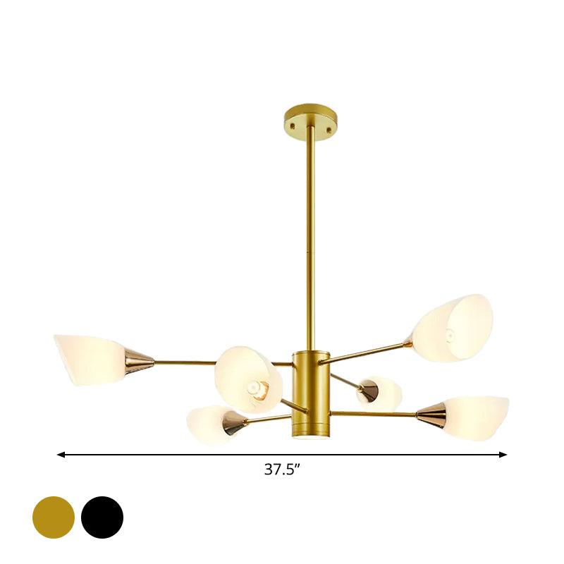 6/10/16 Bulbs Living Room Ceiling Pendant Chandelier Black Gold - Rebooters