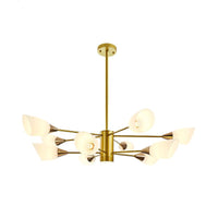 6/10/16 Bulbs Living Room Ceiling Pendant Chandelier Black Gold - Rebooters