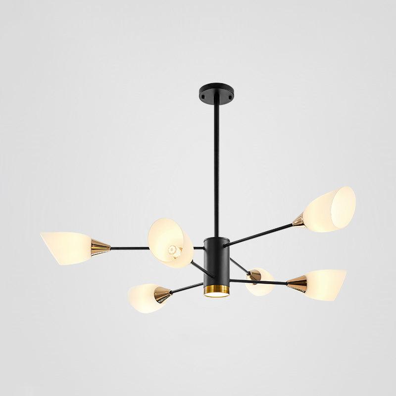 6/10/16 Bulbs Living Room Ceiling Pendant Chandelier Black Gold - Rebooters