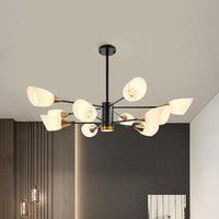 6/10/16 Bulbs Living Room Ceiling Pendant Chandelier Black Gold - Rebooters