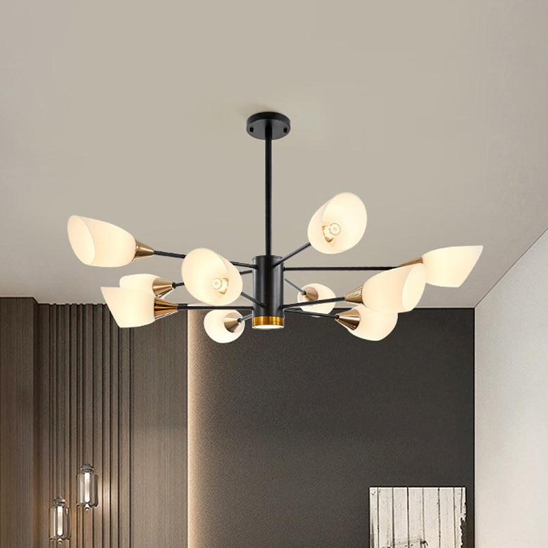 6/10/16 Bulbs Living Room Ceiling Pendant Chandelier Black Gold - Rebooters