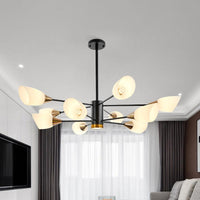 6/10/16 Bulbs Living Room Ceiling Pendant Chandelier Black Gold - Rebooters