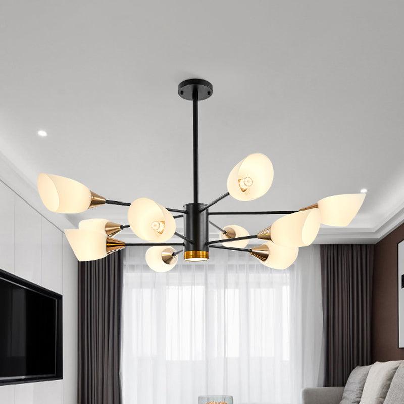 6/10/16 Bulbs Living Room Ceiling Pendant Chandelier Black Gold - Rebooters