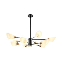 6/10/16 Bulbs Living Room Ceiling Pendant Chandelier Black Gold - Rebooters