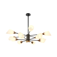 6/10/16 Bulbs Living Room Ceiling Pendant Chandelier Black Gold - Rebooters