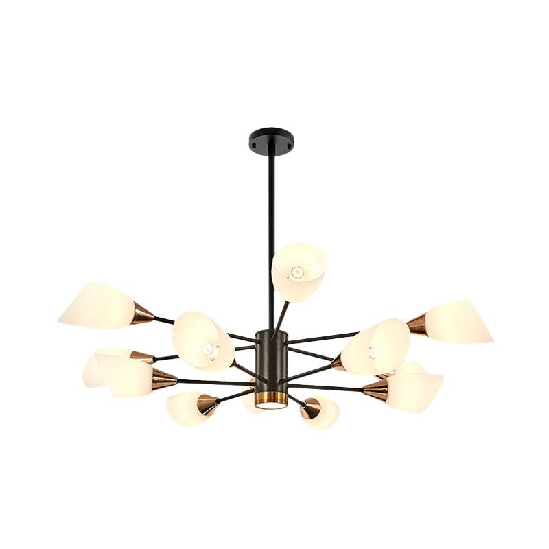 6/10/16 Bulbs Living Room Ceiling Pendant Chandelier Black Gold - Rebooters