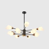 6/10/16 Bulbs Living Room Ceiling Pendant Chandelier Black Gold - Rebooters