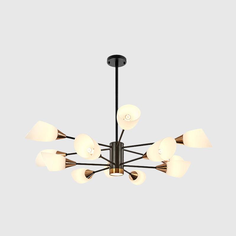 6/10/16 Bulbs Living Room Ceiling Pendant Chandelier Black Gold - Rebooters